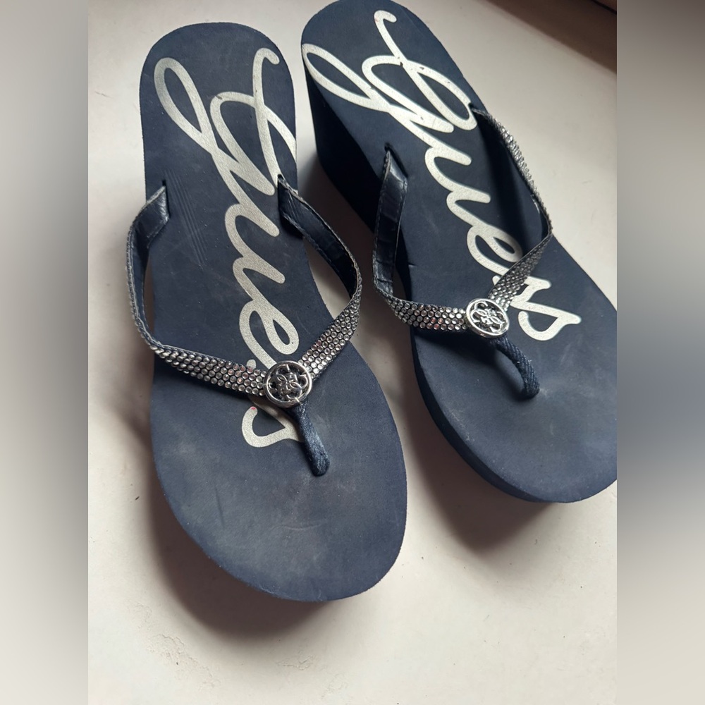 Guess Y2K Wedge Sandals Size 11